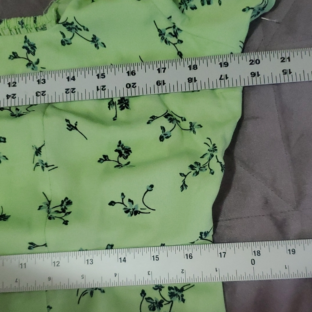 Leith green Floral Square Neck Country Midi Dress Size L - Picture 10 of 11